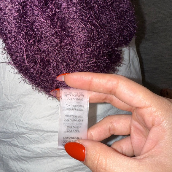 Calvin Klein Purple Textured Women's Sweater - Picture 6 of 6
